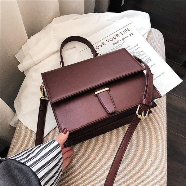 Burminsa Korean Style Women Handbags Female Briefcase Unique Crocodile Print Ladies Shoulder Messenger Bags 2019 Red Black Khaki