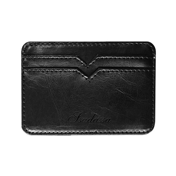 2019 New Fashion Man Small Leather Magic Wallet With Coin Pocket Men's Mini Purse Money Bag Credit Card Holder Clip For Cash
