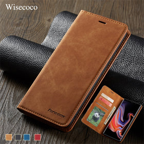 Leather Flip Case for Samsung Note 9 10 S10 S9 S8 s7 J4 J6 Plus A6 A7 A8 2018 A30 A40 A50 A60 A70 A80 A90 Magnetic Wallet Cover