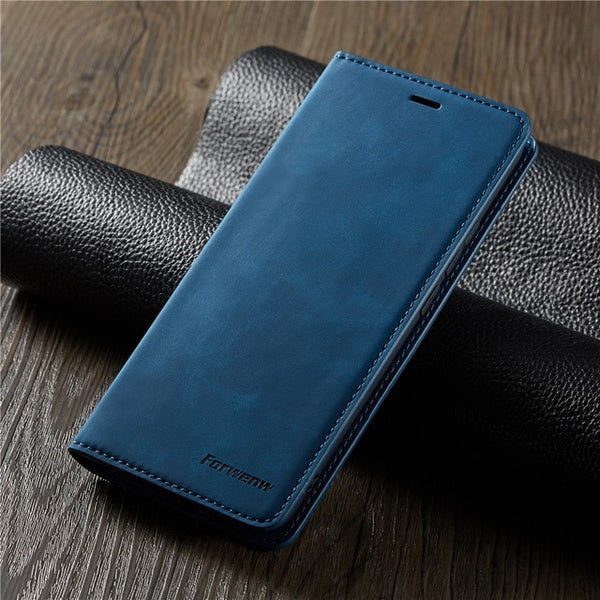 Leather Flip Case for Samsung Note 9 10 S10 S9 S8 s7 J4 J6 Plus A6 A7 A8 2018 A30 A40 A50 A60 A70 A80 A90 Magnetic Wallet Cover