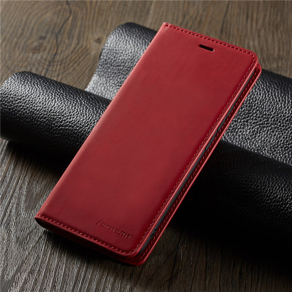 Leather Flip Case for Samsung Note 9 10 S10 S9 S8 s7 J4 J6 Plus A6 A7 A8 2018 A30 A40 A50 A60 A70 A80 A90 Magnetic Wallet Cover