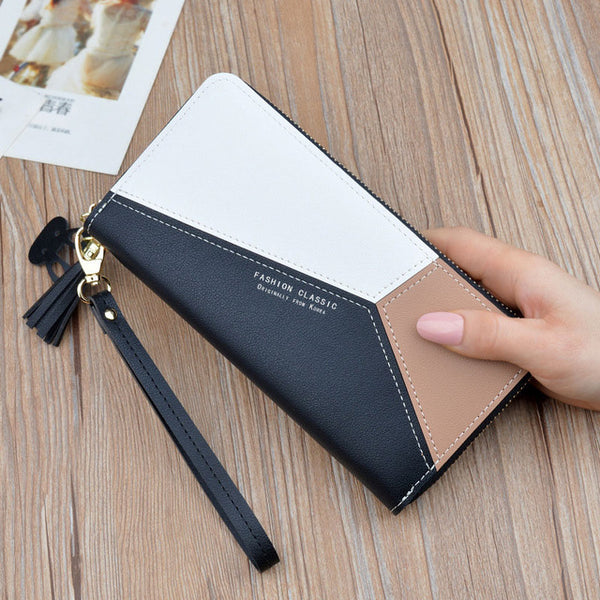 Wallet women mobile phone bag Brand Designer Female card PU Leather Long Womens Wallets and purses Ladies slim card holder purse