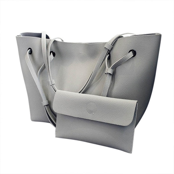 Fashion Women Lady Composite Shoulder Bag Handbag Large Capacity PU Leather Durable For Travel Bolsas Purse Shoulder Bag  MSJ99