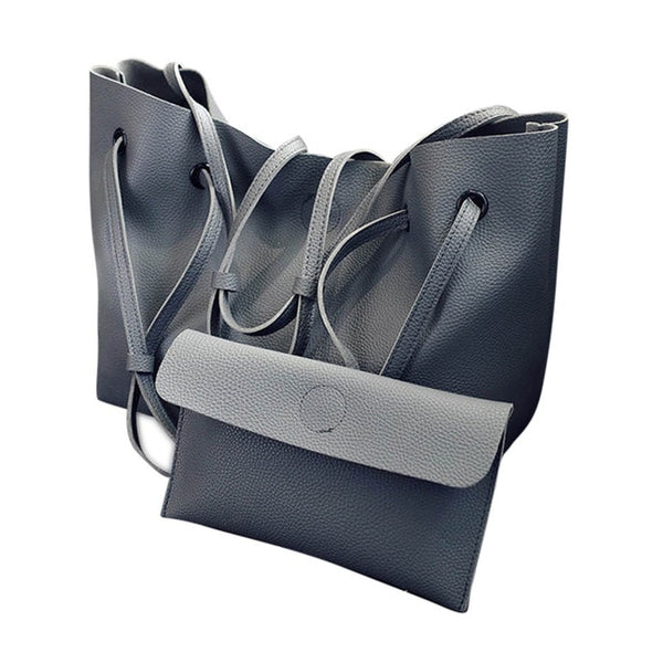 Fashion Women Lady Composite Shoulder Bag Handbag Large Capacity PU Leather Durable For Travel Bolsas Purse Shoulder Bag  MSJ99
