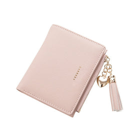 2019 Tassel Women Wallet Small Cute Wallet Women Short Leather Women Wallets Zipper Purses Portefeuille Female Purse Clutch