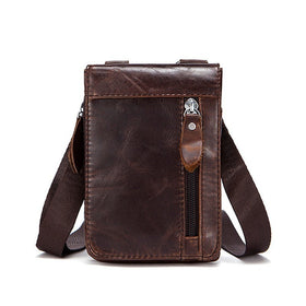 New Men Crossbody Bag Genuine Leather Business Briefcase Satchel Shoulder Bags For Men Vintage Messenger Bags Bolsa Masculina