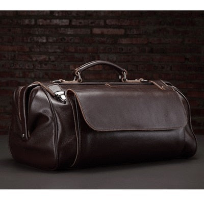 Crazy Horse Genuine Leather Travel Bag Men Vintage Travel Duffel bag big Cow Leather Carry On Luggage Weekend large shoulder Bag