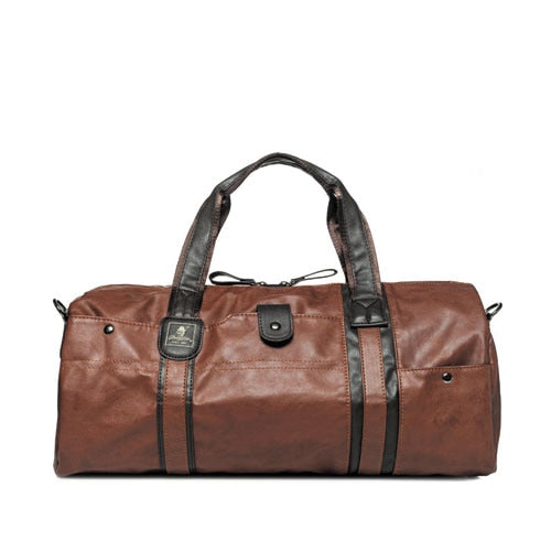 OXLEAZ Large Waterproof Travel Bag for Women Hand 2018 Vintage Mens Leather Travel Duffle Bags Pu Leather Weekend Bag Men