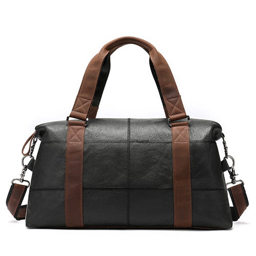 MVA Genuine Leather Men's Travel Bag Vintage Duffle Bags Large Capacity Bag Male Messenger Bag Men Handbags Weekend Duffle 9527