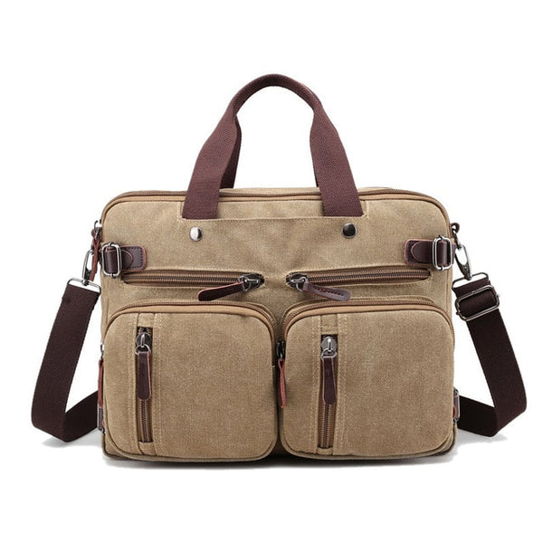 Men Canvas Bag Large Briefcase Travel Suitcase Messenger Shoulder Tote Handbag Big Casual Business Male Laptop Bag XA162ZC