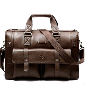 New Luxury Cow Genuine Leather Business Men's Briefcase Male Shoulder Bag Real Leather Men Messenger Bag Travel Computer Bag