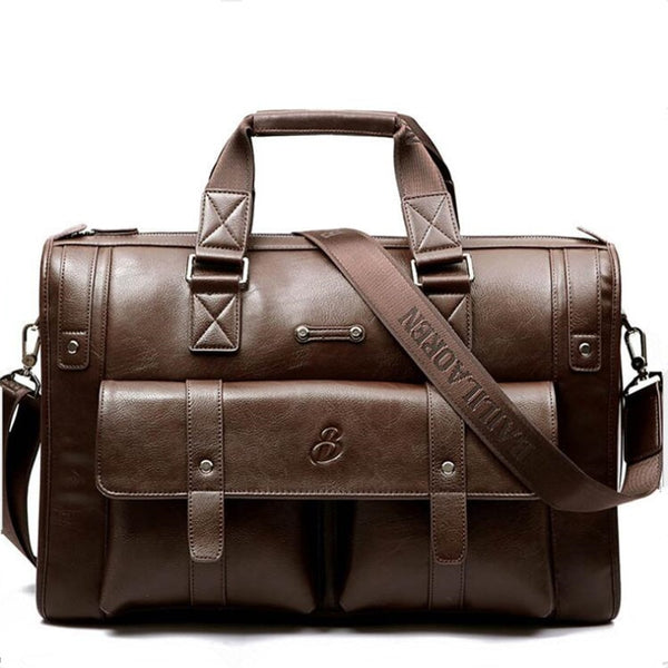 New Luxury Cow Genuine Leather Business Men's Briefcase Male Shoulder Bag Real Leather Men Messenger Bag Travel Computer Bag
