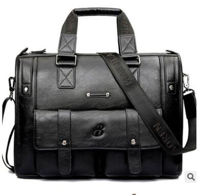 New Luxury Cow Genuine Leather Business Men's Briefcase Male Shoulder Bag Real Leather Men Messenger Bag Travel Computer Bag