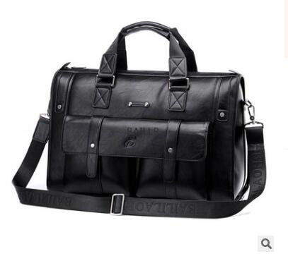 New Luxury Cow Genuine Leather Business Men's Briefcase Male Shoulder Bag Real Leather Men Messenger Bag Travel Computer Bag