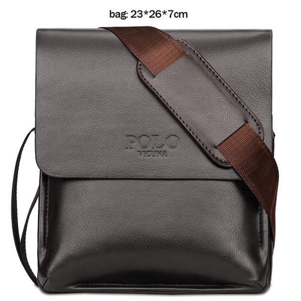 VICUNA POLO Famous Brand Leather Men Bag Casual Business Leather Bag Set Man Messenger Bag Vintage Crossbody Bag bolsas male