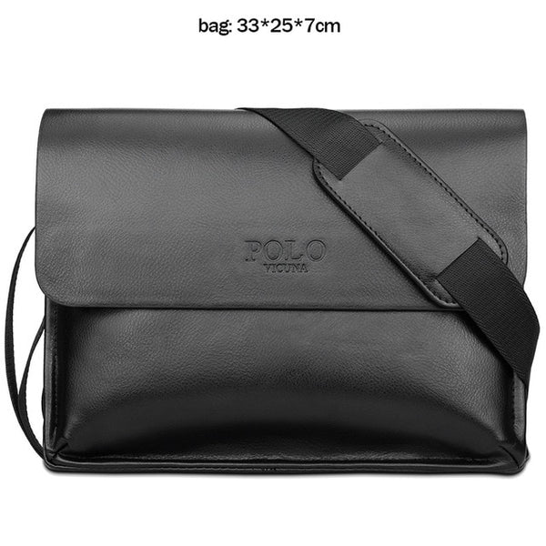 VICUNA POLO Famous Brand Leather Men Bag Casual Business Leather Bag Set Man Messenger Bag Vintage Crossbody Bag bolsas male