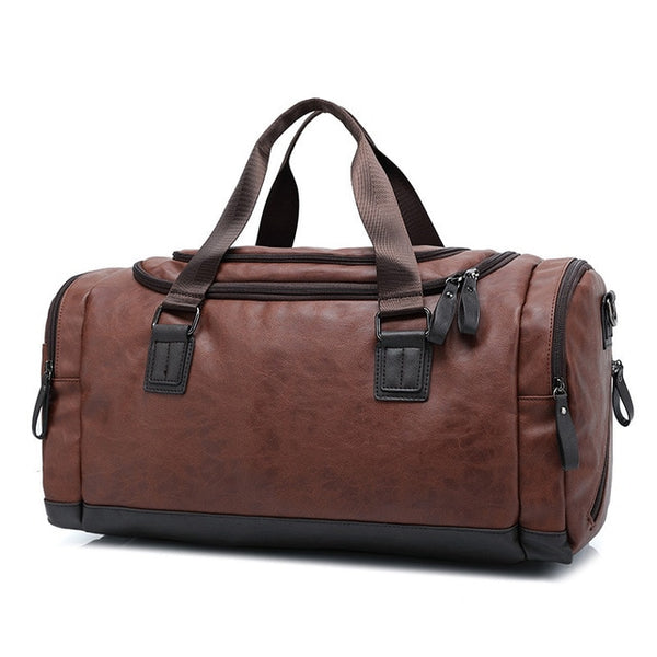 Portable Travel Tote Large Weekend Bag Crossbody Handbag Gym Bag Leather Sports Bags Big MenTraining Tas for Shoes Lady Fitness