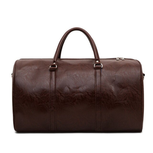 PU Leather Fitness Gym Bags Training Travel Bag Men Women Handbag Duffel Over the Shoulder Weekend Tote Tas Sa De Sport XA73D