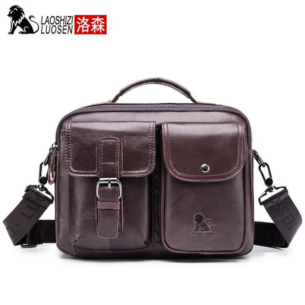 men Genuine Leather Shoulder Messenger Bag men's Handbag Vintage Crossbody Bag Tote Business Man Messenger Bag