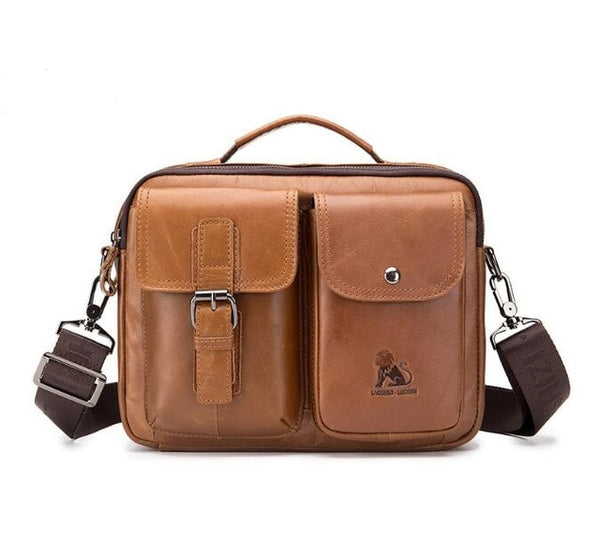 men Genuine Leather Shoulder Messenger Bag men's Handbag Vintage Crossbody Bag Tote Business Man Messenger Bag